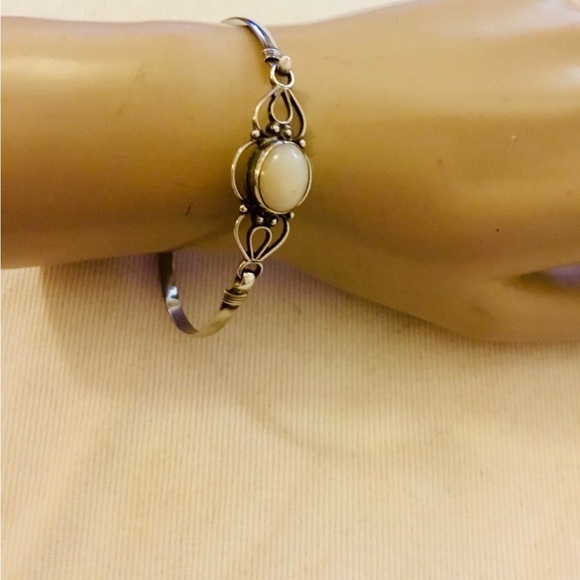 Jewelry - Sterling and opal cuff bracelet